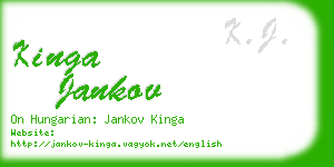 kinga jankov business card